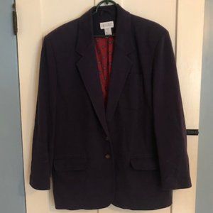 Women's Lands' End Coat Jacket with shoulder pads